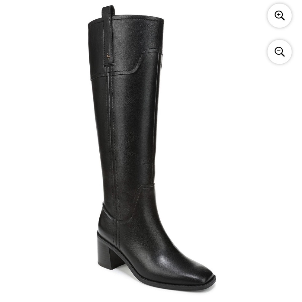 NEW Naturalizer 27‎ Edit Ennis Black Leather Knee-High Boots Size 8.5